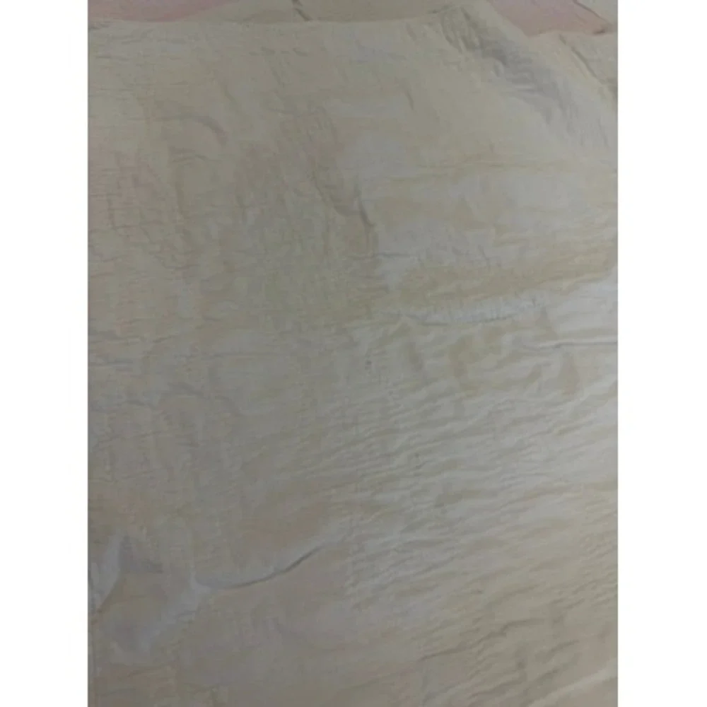 Vintage Hand Embroidered Baby Quilt Pink White Nursery Rhyme Patchwork 54x43
